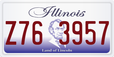 IL license plate Z763957