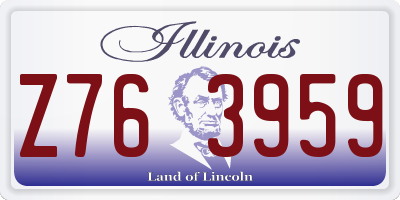 IL license plate Z763959