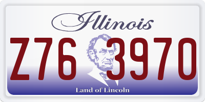 IL license plate Z763970
