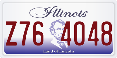 IL license plate Z764048