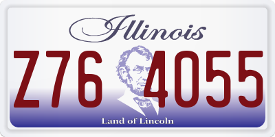 IL license plate Z764055