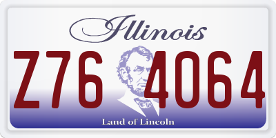 IL license plate Z764064
