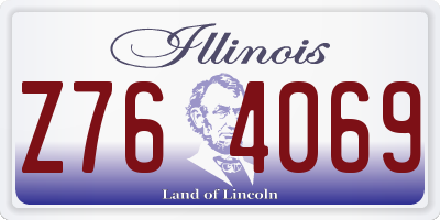 IL license plate Z764069
