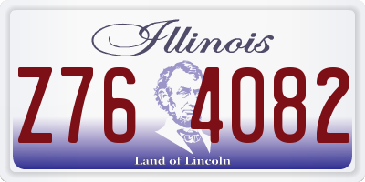 IL license plate Z764082