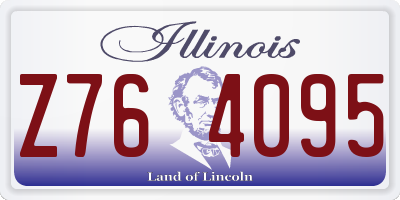 IL license plate Z764095