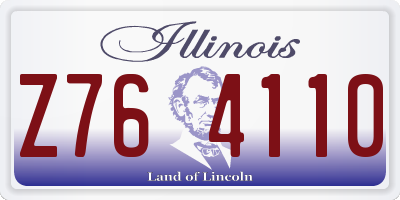 IL license plate Z764110