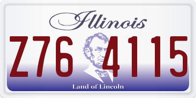 IL license plate Z764115
