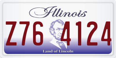 IL license plate Z764124