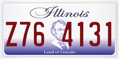 IL license plate Z764131