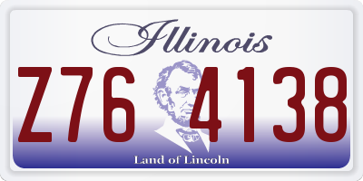 IL license plate Z764138