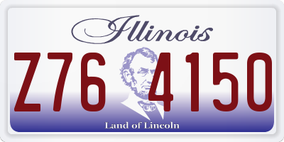 IL license plate Z764150