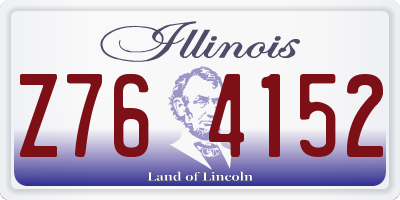 IL license plate Z764152