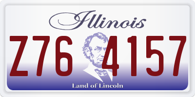 IL license plate Z764157