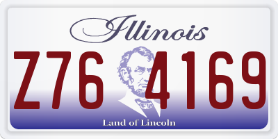IL license plate Z764169
