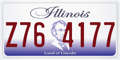 IL license plate Z764177