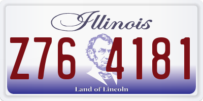 IL license plate Z764181