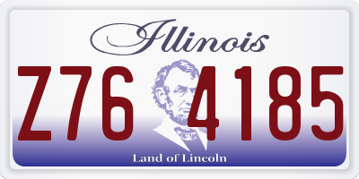 IL license plate Z764185