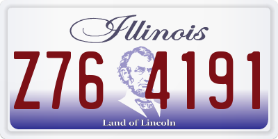 IL license plate Z764191
