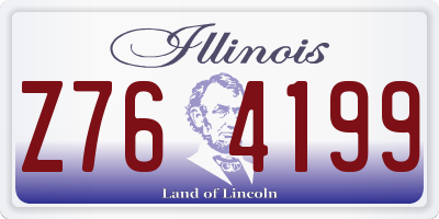 IL license plate Z764199