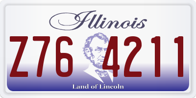 IL license plate Z764211
