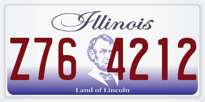 IL license plate Z764212