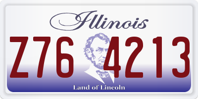 IL license plate Z764213