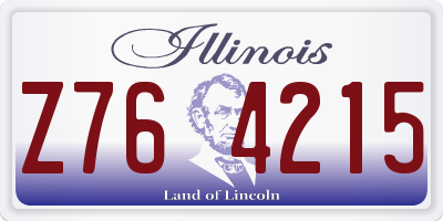 IL license plate Z764215
