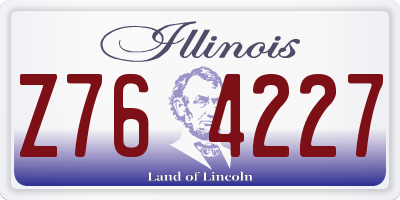 IL license plate Z764227