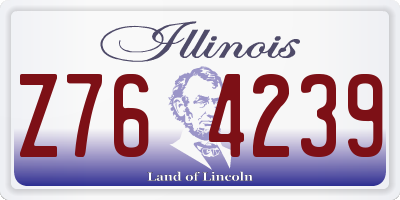 IL license plate Z764239