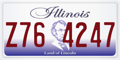 IL license plate Z764247