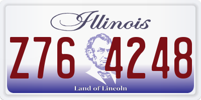IL license plate Z764248