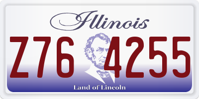 IL license plate Z764255
