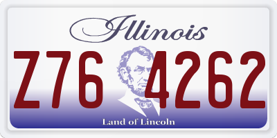 IL license plate Z764262