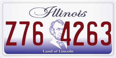 IL license plate Z764263