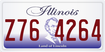 IL license plate Z764264