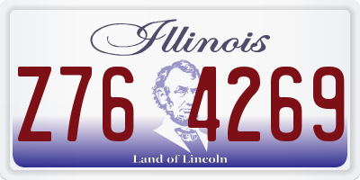 IL license plate Z764269