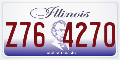 IL license plate Z764270