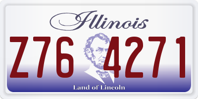 IL license plate Z764271