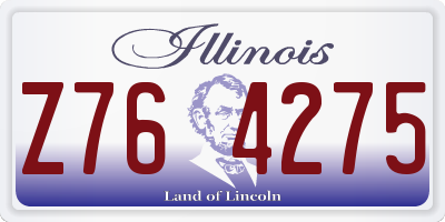 IL license plate Z764275