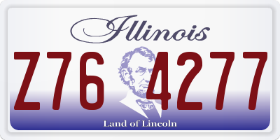 IL license plate Z764277