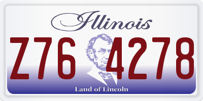 IL license plate Z764278