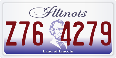 IL license plate Z764279