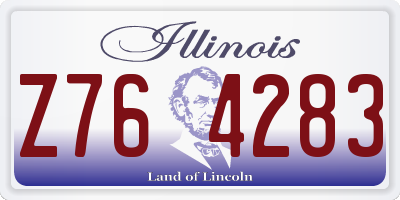 IL license plate Z764283