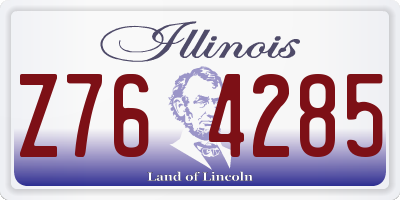 IL license plate Z764285