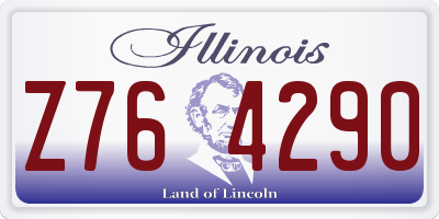 IL license plate Z764290