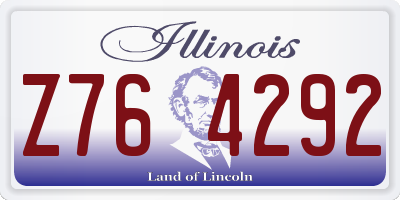 IL license plate Z764292