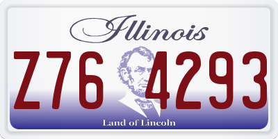 IL license plate Z764293
