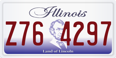 IL license plate Z764297