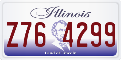 IL license plate Z764299