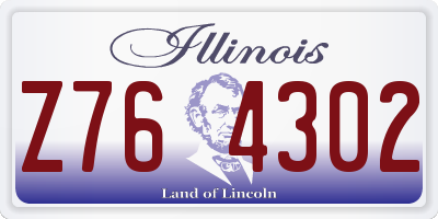 IL license plate Z764302